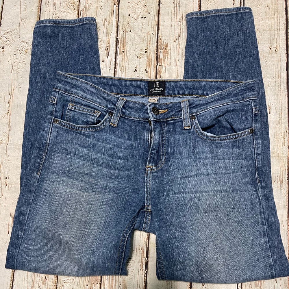 Just Black Womens Skinny Mid Rise Stretch Jeans Size 26